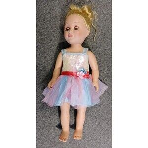 My Life Ballerina Doll Blonde Hair Blue Eyes 18"